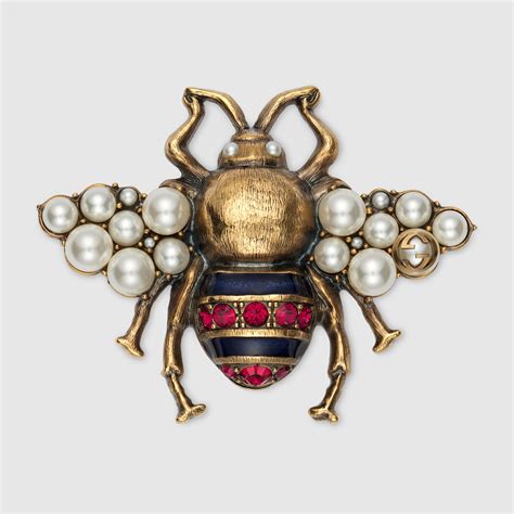 gucci brooch pearl|gucci jewellery for women.